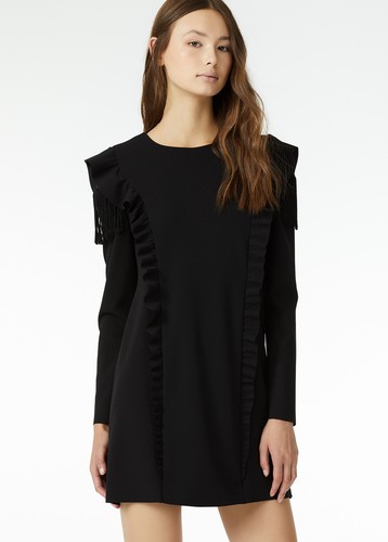 Abito corto crêpe stretch - abito,