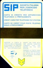 RIPRODUZIONE PRIMA SCHEDA TELEFONICA G P0 C&C 1000 SIDA ZERO USATA - CARTONCINO