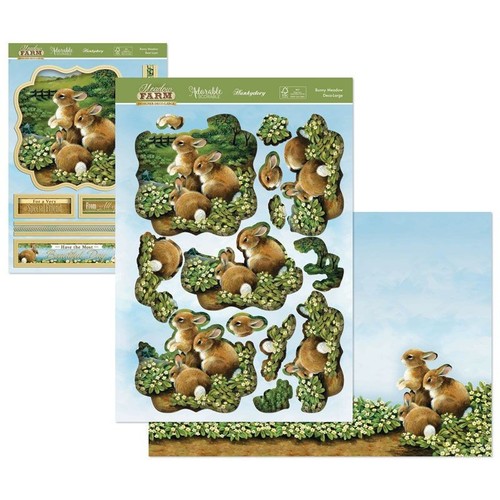 Hunkydory bunny meadow deco - bunny,