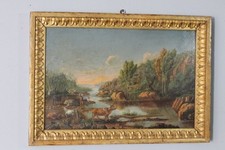 Antico dipinto olio su tavola