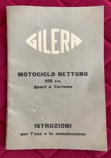 Gilera Motociclo NETTUNO 250 C.C. Istruzioni per l'uso e la manutenzione