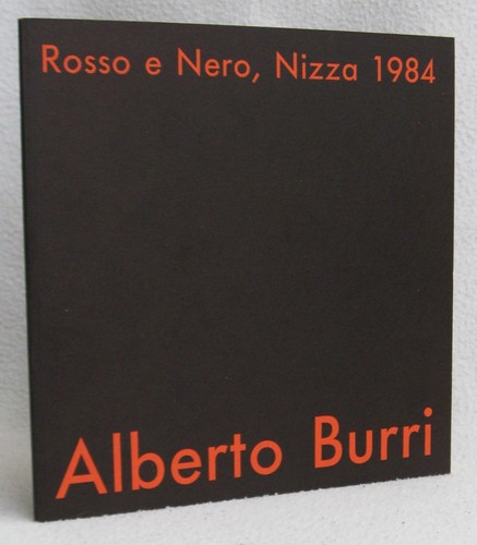 Alberto burri rosso e nero - alberto,