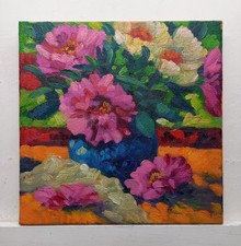 Fiori quadro dipinto olio - fiori,