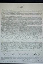 ROGER AZAIS Grimouard Mayaud FAIRE PART Bouillerie Roque Ordan Bibily MEZE 1905