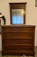 Comò antico di fine ‘800 inizio ‘900 con ampio specchio...