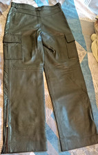 VINTAGE Sfarzo Pantaloni Pelle