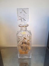 Bottiglia di Cristallo Cristallo Boemia Vintage Con Tappo 