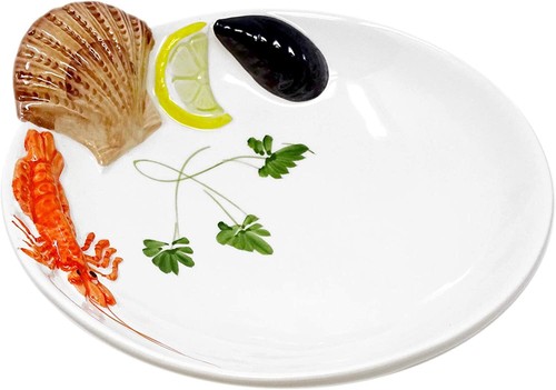 Piatto ceramica rilievo - in,