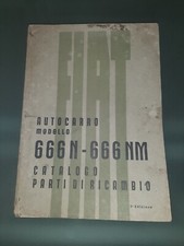 FIAT AUTOCARRO 666 Catalogo Parti Di Ricambio 1940