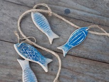 Set 6 Pesci In Legno