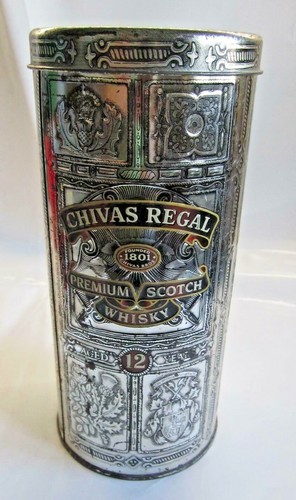 Scatola latta bottiglia chivas - scatola,