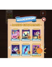 coin master carte rare - Set MIAOCROFONI  (5 Carte Bianche)