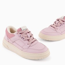 Sneakers Emporio Armani Junior per bambini in pelle con dettagli in rete