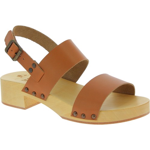 Zoccoli legno donna con - legno,