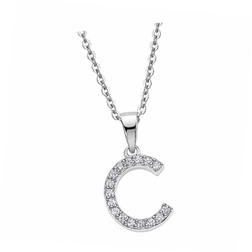 Collana lotus silver lettera - collana,