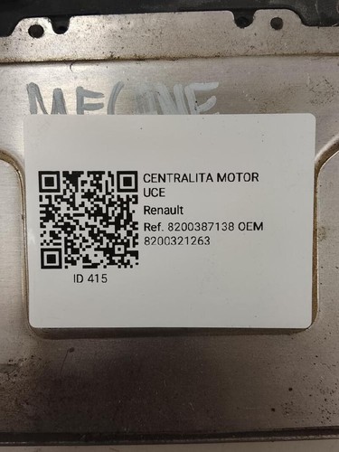 8200321263 centralina motore