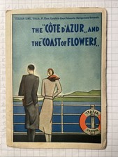 Italian Line Fl.Riun. Cosulich Navigazione Generale Cannes Diano Marina Genova