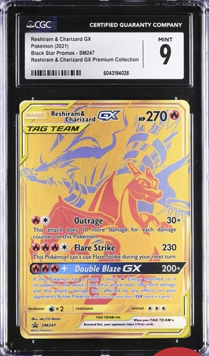 Cgc reshiram charizard gx - &,