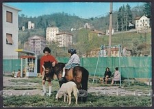 GENOVA TORRIGLIA 27 PARCO DEI DIVERTIMENTI - GIOCHI BAMBINI Cartolina viagg 1969