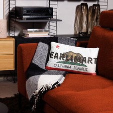Earlimart California Flag Pillow