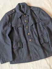 Giacca da campo lana blu