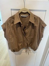 Blusa Zara kaki XS -S nuova