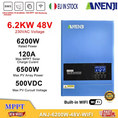 6200w hybrid solar inverter - hybrid,