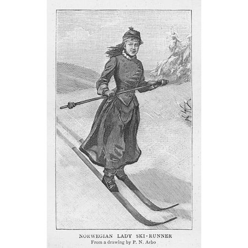 Una signora norvegese ski