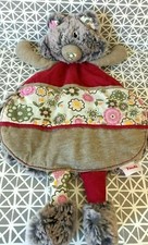 Doudou plat chat Berlioz gris