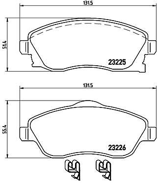 Brembo p59036 kit - kit, pastiglie