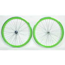 Coppia ruote bicicletta - bicicletta, fixed