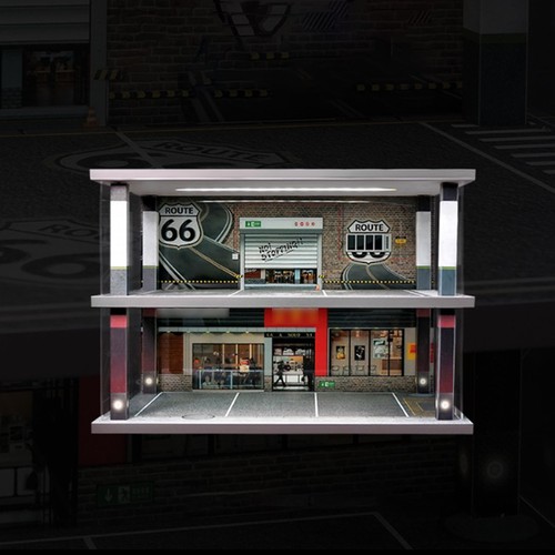Diorama scala auto garage - diorama, 1/24