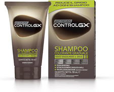 Control GX Shampoo Colorante Uomo, Riduce Gradulmente Il Grigio, Colore E Tinta 