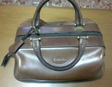 Borsa a mano BARANTANI vera pelle vintage 80 donna old hand bag leather original