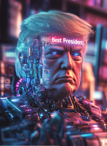 Donald trump cyberpunk 2077 - donald,