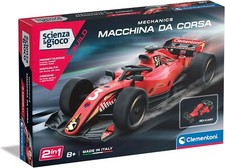 Macchina da Corsa Rossa Kit Montaggio Mechanics 2 Modelli Diversi Clementoni
