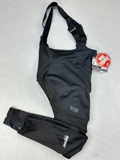 Gore Bike Wear Bib Leggings Mens Large Black Contest 2.0 Windstopper Soft Shell