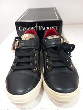 Scarpa  32 Cesare Paciotti Nero Pelle  Logo Mocassino 