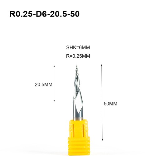 Pezzi d6 carburo - 2, r0,25