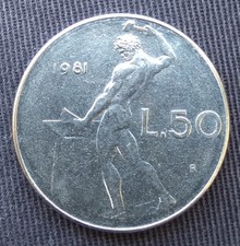 Vendo 50 Lire Dio Vulcano Del