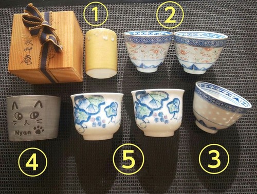 Mino gouin ochoko set - ochoko, tazze