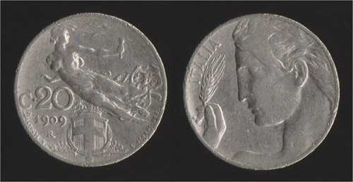 Centesimi 1909 liberta - centesimi,