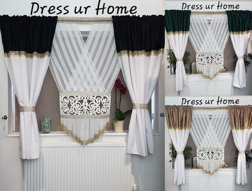 Pannello rete con - , tende