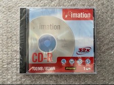 imation Blank Disk - CD-R 700MB/80Min 48X 1x-48X Compatible | New | Free P&P!