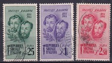 X221 R.S.I. – Fratelli Bandiera, serie n. 512/514, timbrata.