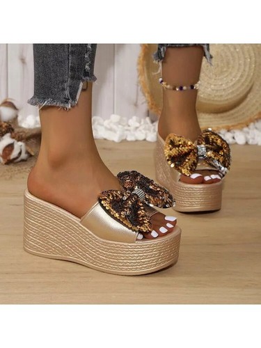 Sandali espadrilles zeppa - zeppa, 11