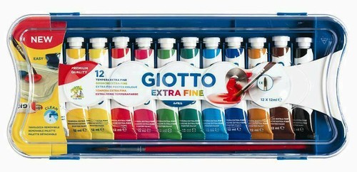 Tempera giotto 12ml scatola - tempera,