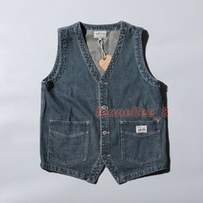 Gilet denim vintage uomo