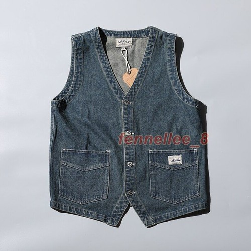 Gilet denim vintage - , uomo