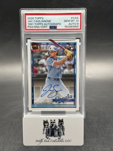 Jac caglianone 1991 topps - jac,